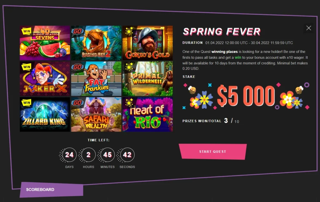 Booi Casino game slots